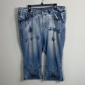 Apollo Jeans Stylish Blue Women's Capri Jeans size 17/18